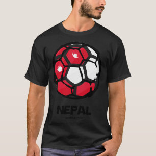 T-shirt Drapeau du pays Népal