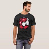T-shirt Drapeau du pays Népal (Devant entier)