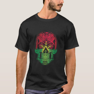 T-shirt Drapeau Du Peau Et Rose Du Burkina Faso