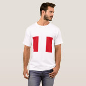 T-shirt Drapeau du Pérou (Devant entier)