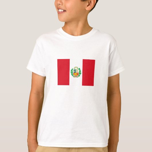 T-shirt Drapeau du Pérou (Devant)