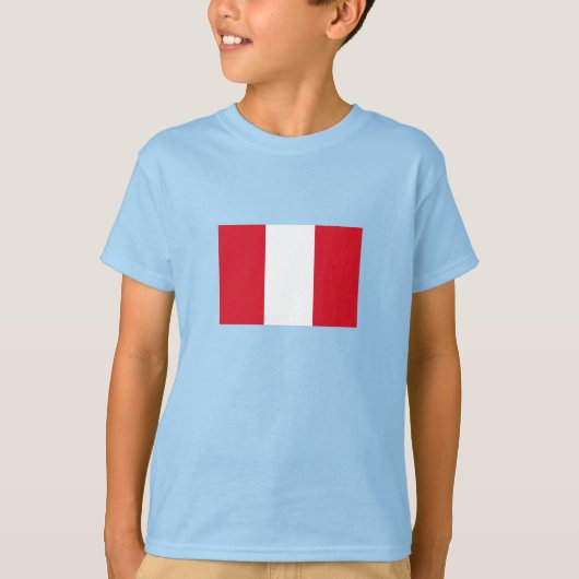 T-shirt Drapeau du Pérou (Devant)