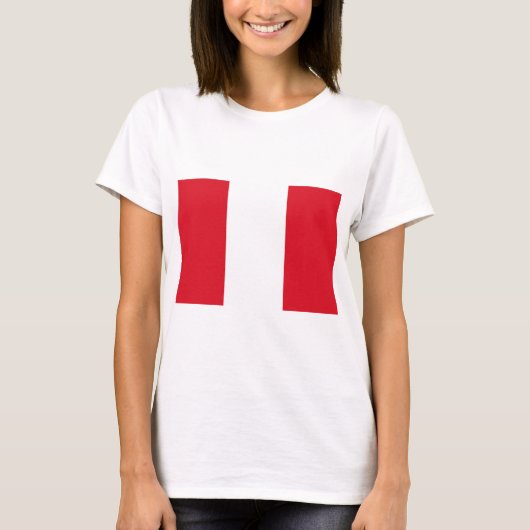 T-shirt Drapeau du Pérou (Devant)