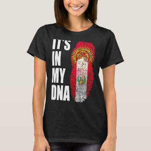 T-shirt Drapeau Du Pérou Et Du Kirghizistan