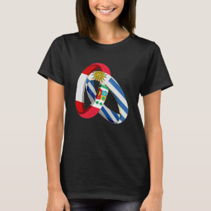 T-shirt Drapeau du Pérou Uruguay Grown Bague Mariage Noces