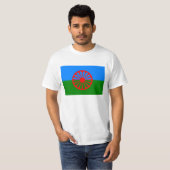 T-shirt Drapeau du peuple rom - Drapeau rom (Devant entier)