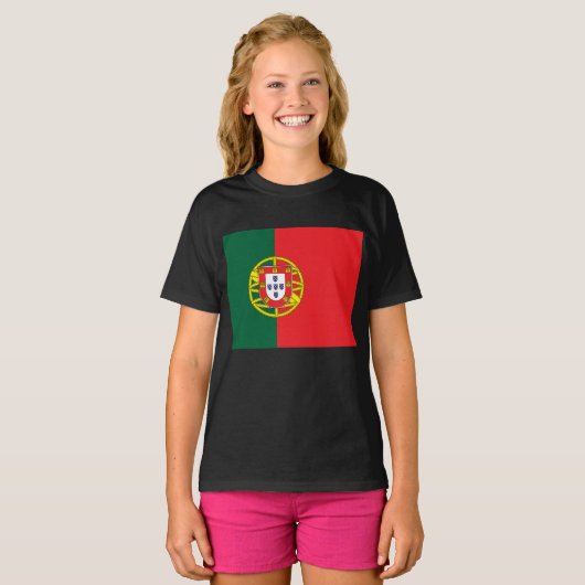 T-shirt Drapeau du Portugal (Devant entier)