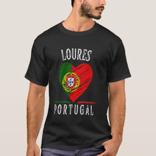 T-shirt Drapeau du Portugal Cœur Ville de Loures