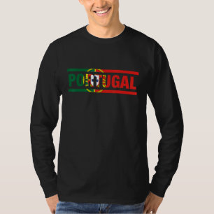 T-shirt Drapeau du Portugal Lettrage C'est dans mon ADN Po