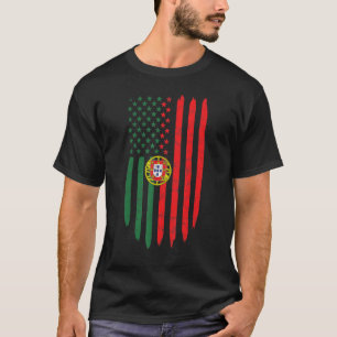 T-shirt Drapeau du Portugal Papa Maman Portugais Patrimoin