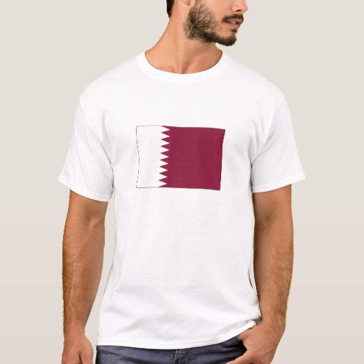 T-shirt Drapeau du Qatar (Devant)