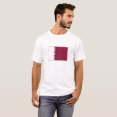 T-shirt Drapeau du Qatar (Devant entier)