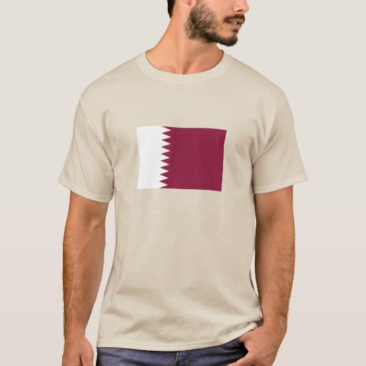 T-shirt Drapeau du Qatar (Devant)
