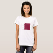 T-shirt Drapeau du Qatar (Devant entier)