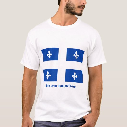 T-shirt Drapeau du Québec (Devant)