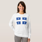 T-shirt Drapeau du Québec (Devant entier)