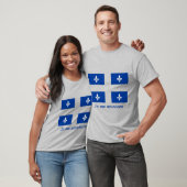 T-shirt Drapeau du Québec  (Unisexe)