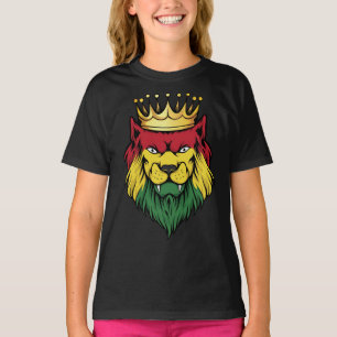 T-shirt Drapeau du roi Lion de Bolivie