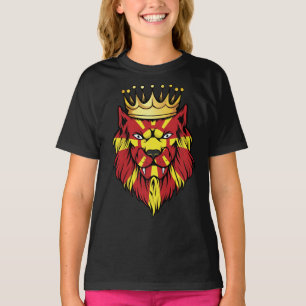 T-shirt Drapeau du roi Lion de Macédoine