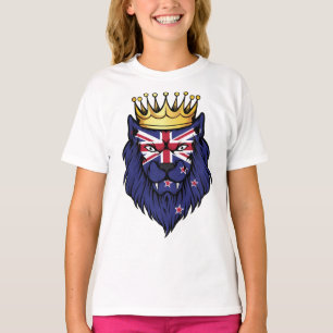 T-shirt Drapeau du roi-lion de Nouvelle-Zélande