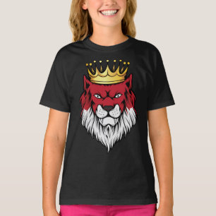 T-shirt Drapeau du roi Lion d'Indonésie