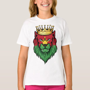 T-shirt Drapeau du roi Lion du Burkina Faso