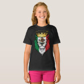 T-shirt Drapeau du roi Lion Mexique (Devant entier)