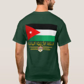 T-shirt Drapeau du Royaume de Jordanie (arabe) (Dos)