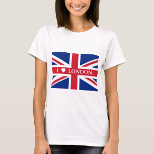 T-shirt Drapeau du Royaume-Uni - I LOVE LONDON