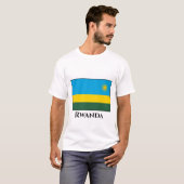 T-shirt Drapeau du Rwanda (Devant entier)