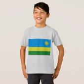 T-shirt Drapeau du Rwanda (Devant entier)