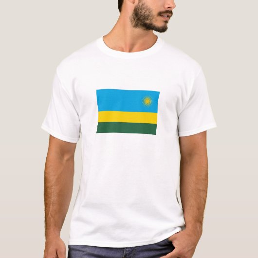 T-shirt Drapeau du Rwanda (Devant)