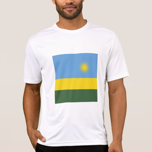 T-shirt Drapeau du Rwanda (Devant)