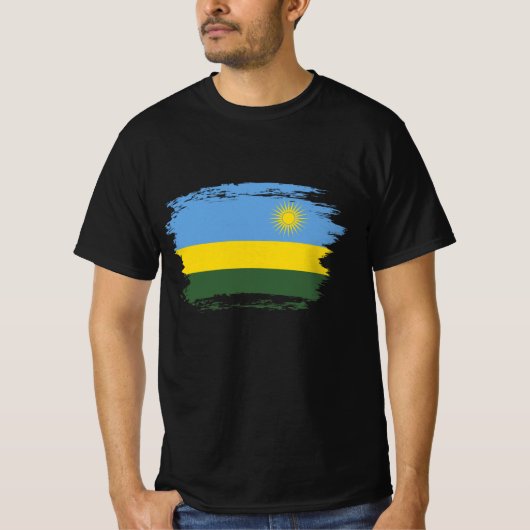 T-shirt Drapeau du Rwanda (Devant)