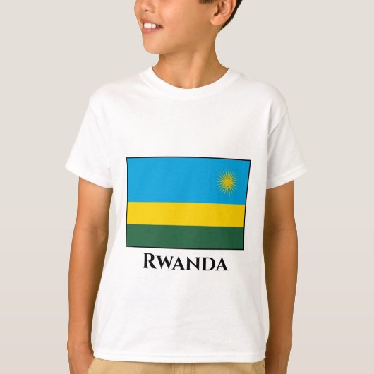 T-shirt Drapeau du Rwanda (Devant)