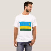 T-shirt Drapeau du Rwanda (Devant entier)