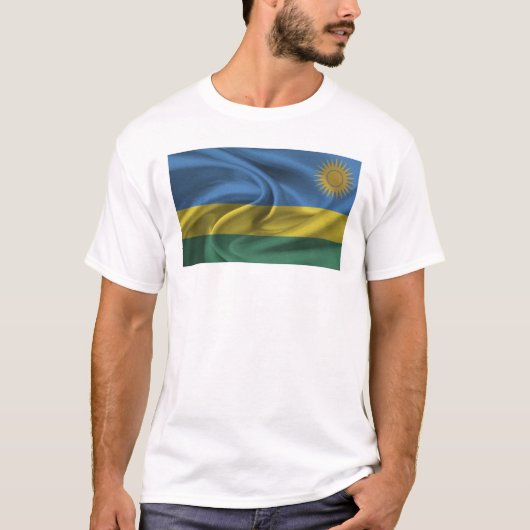 T-shirt Drapeau Du Rwanda (Devant)