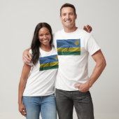 T-shirt Drapeau Du Rwanda (Unisexe)