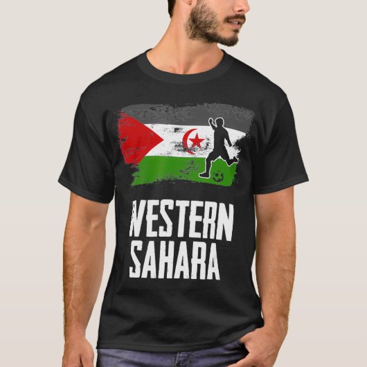 T-shirt Drapeau du Sahara occidental Jersey Polisario Socc (Devant)