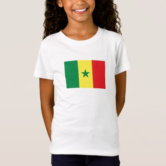 T-Shirt Drapeau du Sénégal (Devant)