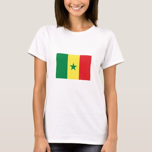 T-shirt Drapeau du Sénégal (Devant)