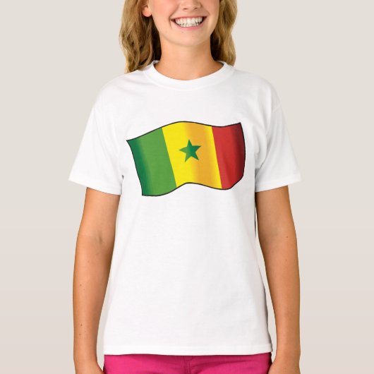 T-shirt Drapeau du Sénégal (Devant)