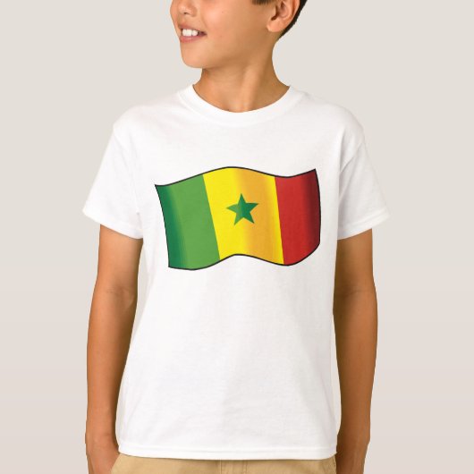 T-shirt Drapeau du Sénégal (Devant)