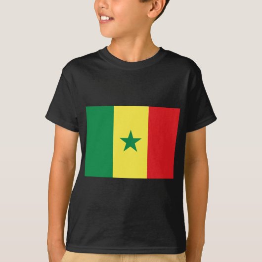 T-shirt Drapeau du Sénégal (Devant)