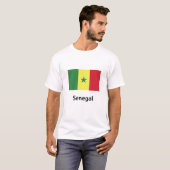 T-shirt Drapeau du Sénégal (Devant entier)