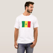 T-shirt Drapeau du Sénégal (Devant entier)