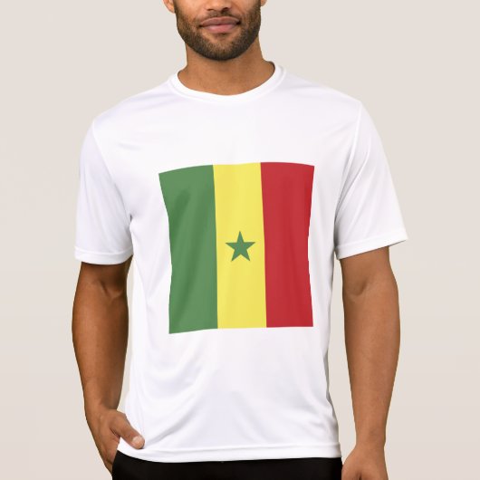 T-shirt Drapeau du Sénégal (Devant)