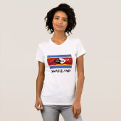 T-shirt Drapeau du Souaziland (Devant entier)