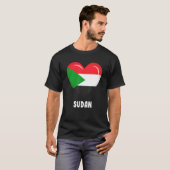 T-shirt Drapeau du Soudan (Devant entier)