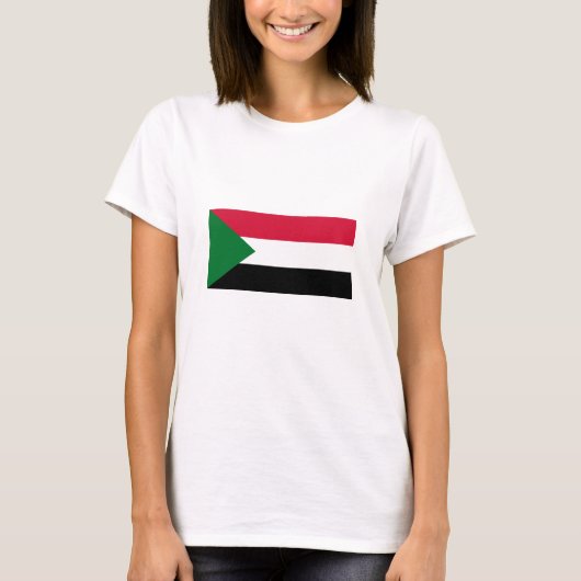 T-shirt Drapeau du Soudan (Devant)